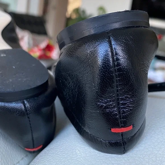 Aeyde Uma Black Nappa Leather Mary Jane ballerina flat Shoes - Picture 14 of 16